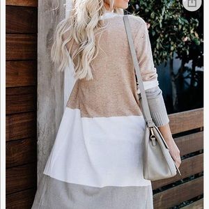 Long striped cardigan